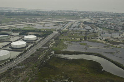 Tank Farm Adjacent to Los Cerritos Wetlands